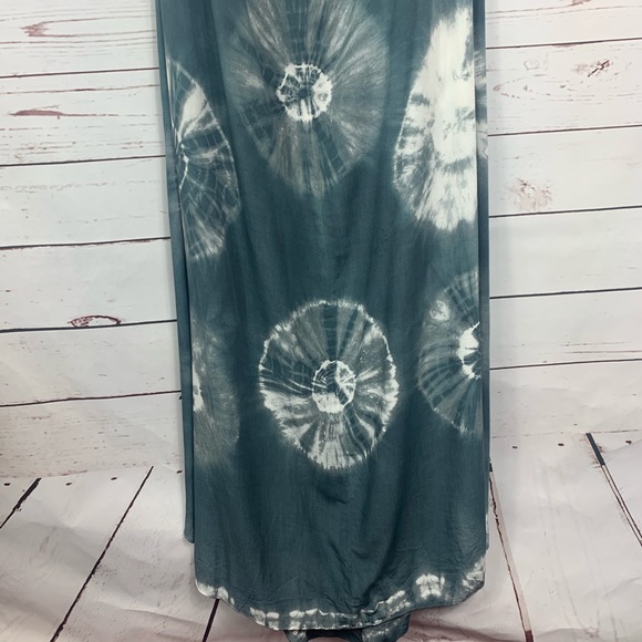 Aakaa Dress Strapless Tie Dye Flowing Charcoal - Picture 11 of 15